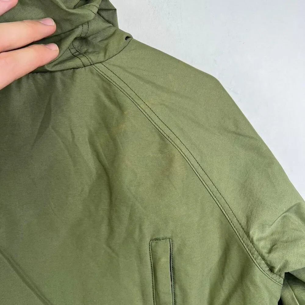 Madewell x Penfield Kasson Flannel Lined Hooded Jacket in Olive Size M